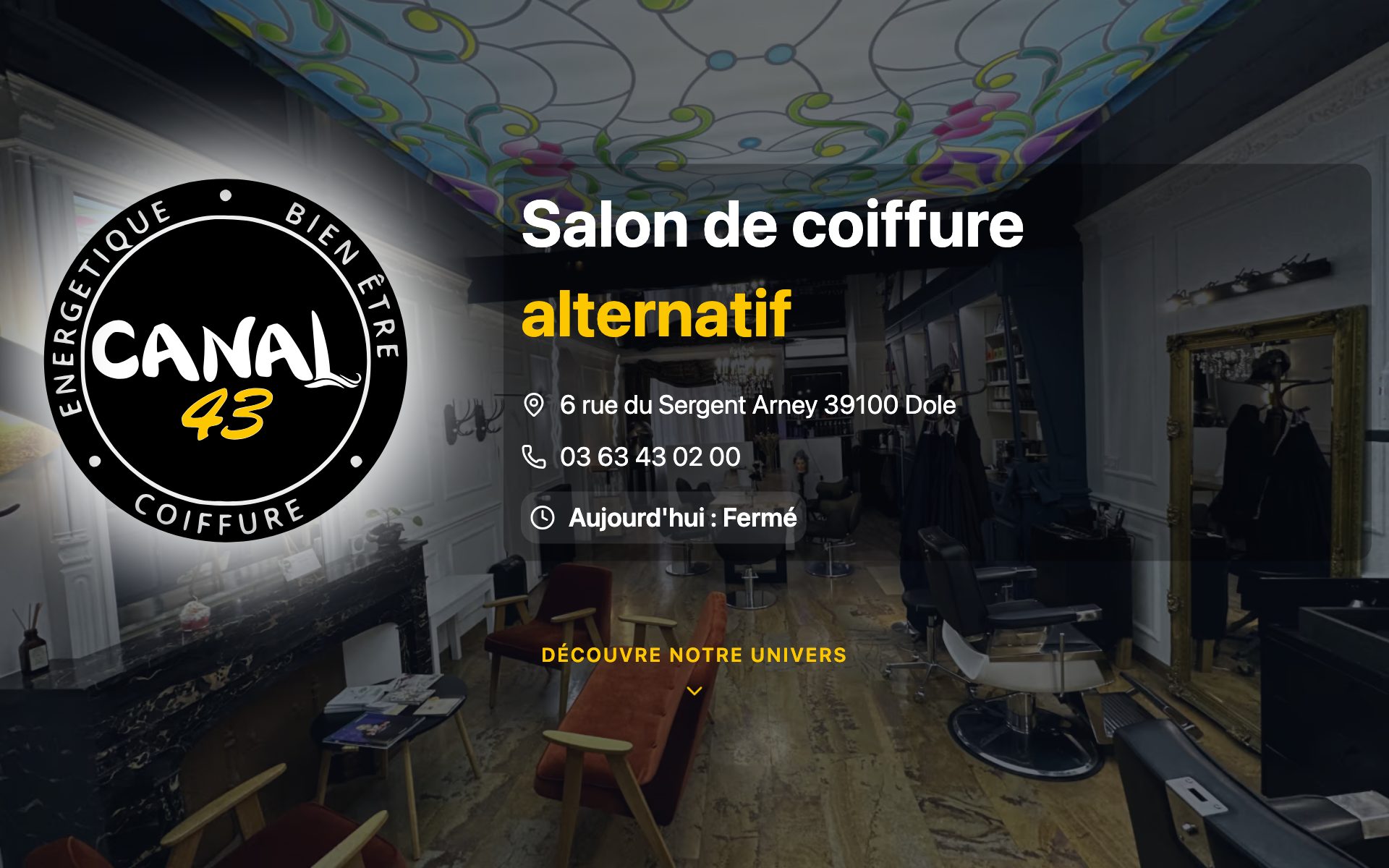 Aperçu du site Canal 43